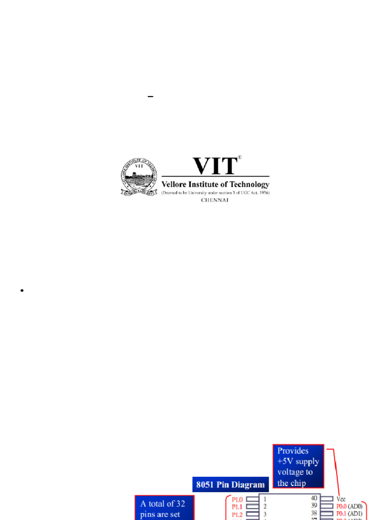 MPMC - 4.1 8051 IO Ports | PDF | Input/Output | Microcontroller