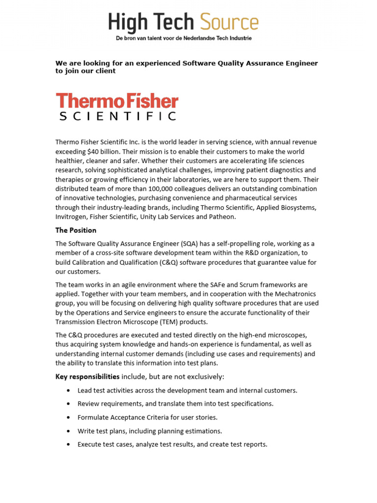 Software Quality Assurance Engineer-4 | PDF | Agile Software ...