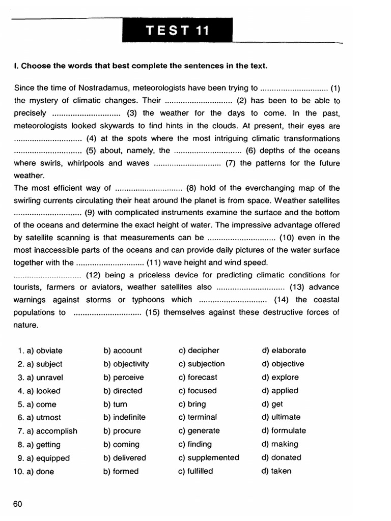 Advanced Tests 11-16 | PDF