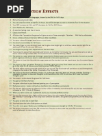 D100 Random Effects for DnD 5E | PDF | Alcoholic Drinks | Beverages