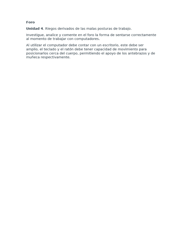 Foro | PDF