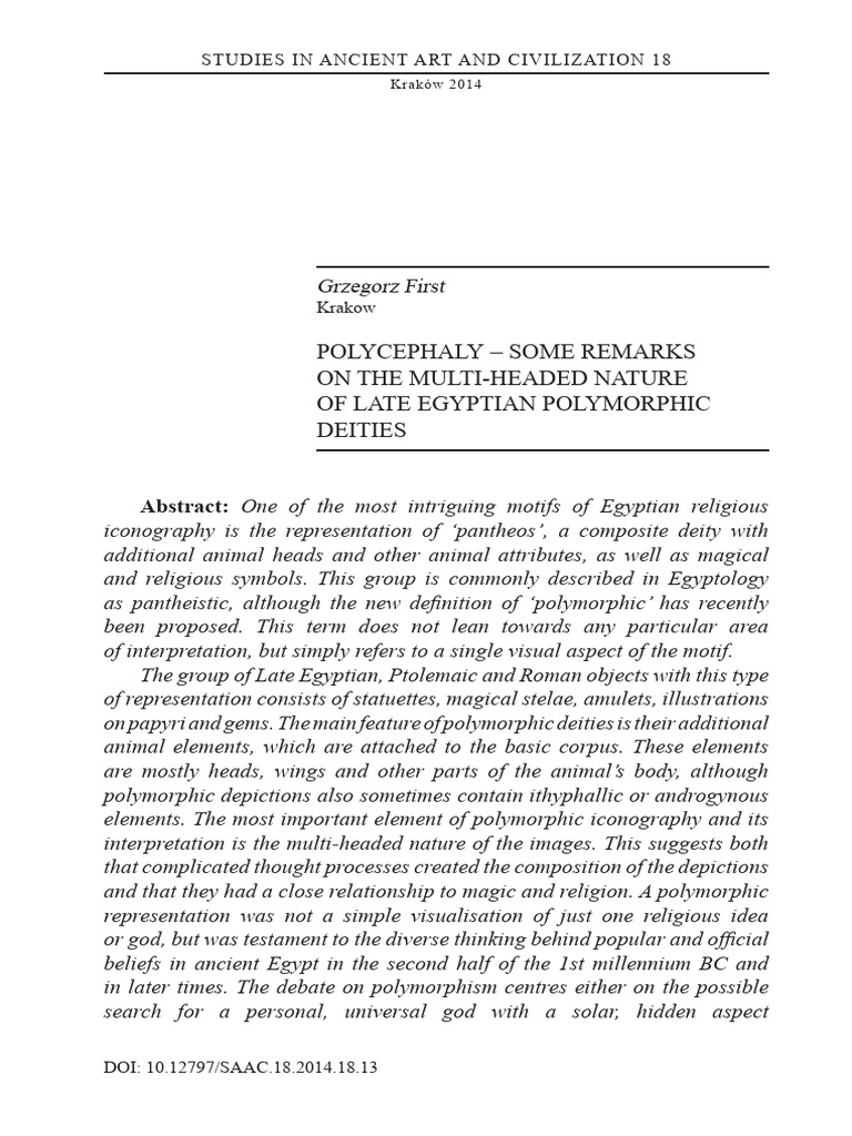 Polycephaly - Grzegorz First | PDF | Deities | God