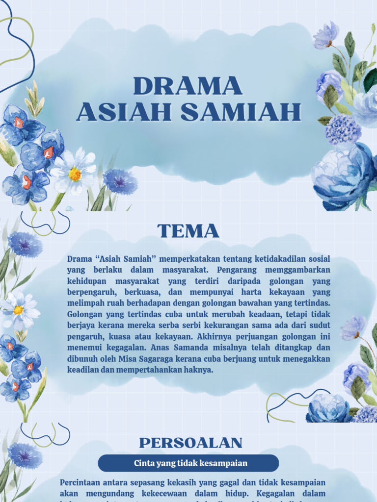 Drama Ketidakadilan Sosial Asiah Samiah | PDF