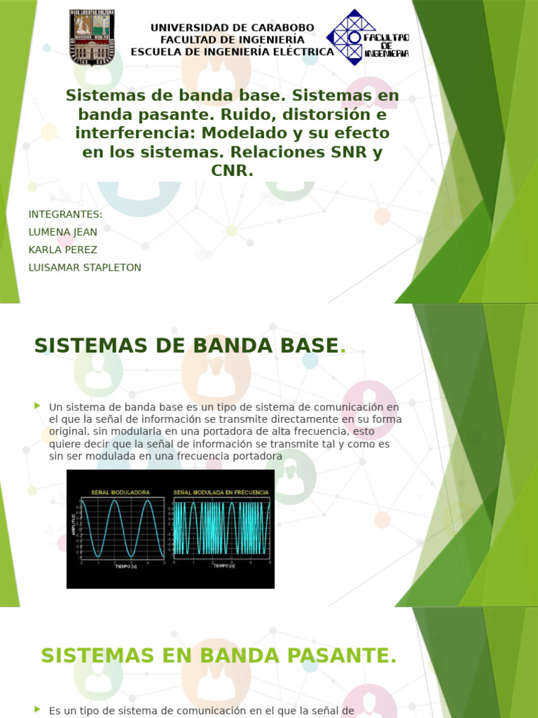 Sistemas de Banda Base | PDF | Medio de transmision | Modulación