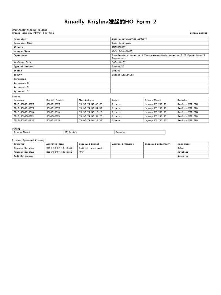 Rinadly+Krishna发起的HO+Form+2 1728283805811 | PDF | Computing | Personal ...
