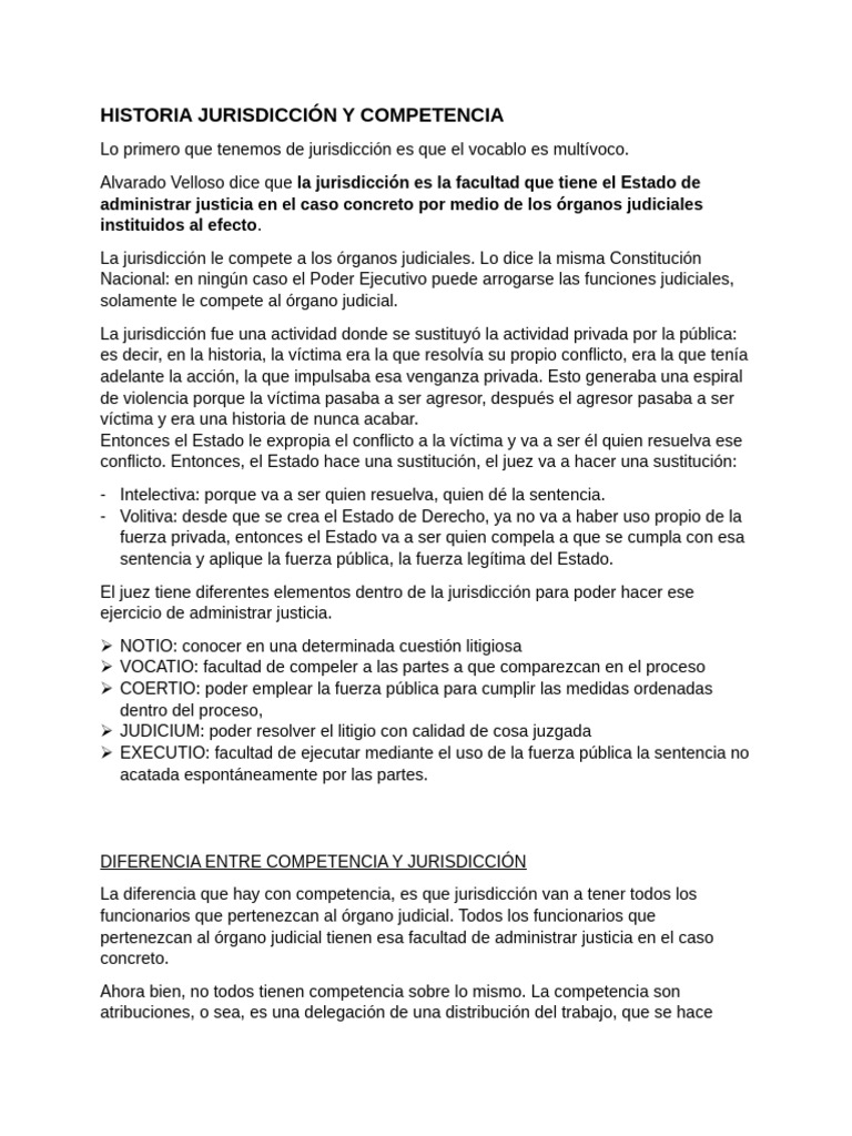 Jurisdicción y Competencia en Derecho | PDF | Jurisdicción | Judicaturas