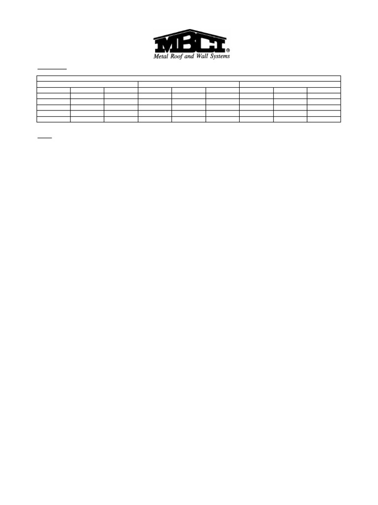 Roof Panel Section Properties and Data | PDF | Building Engineering ...