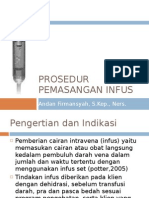 Prosedur Pemasangan Infus