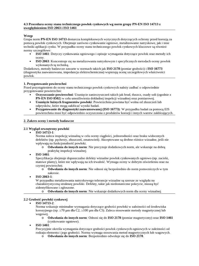 Ocynk ISO 14713 | PDF