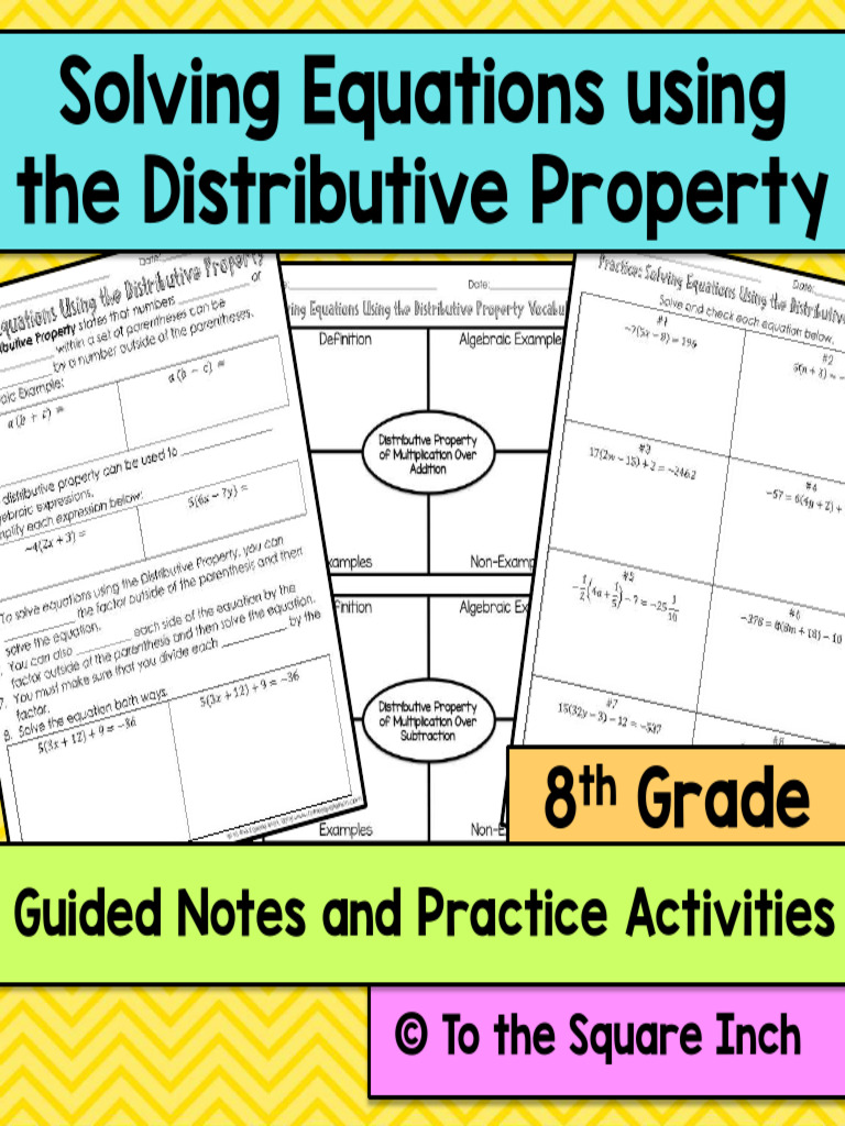 Solving Equations with Distributive Property | PDF | Equations | License