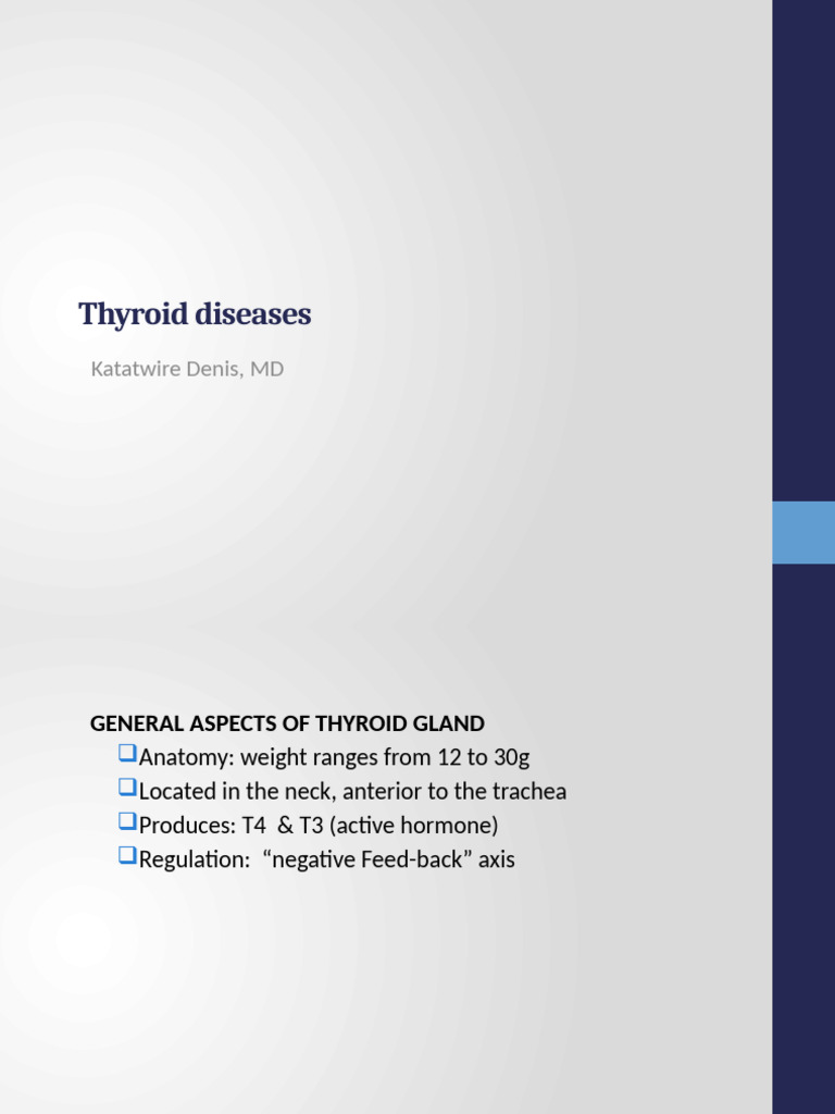 Overview of Thyroid Disorders | PDF | Hyperthyroidism | Thyroid