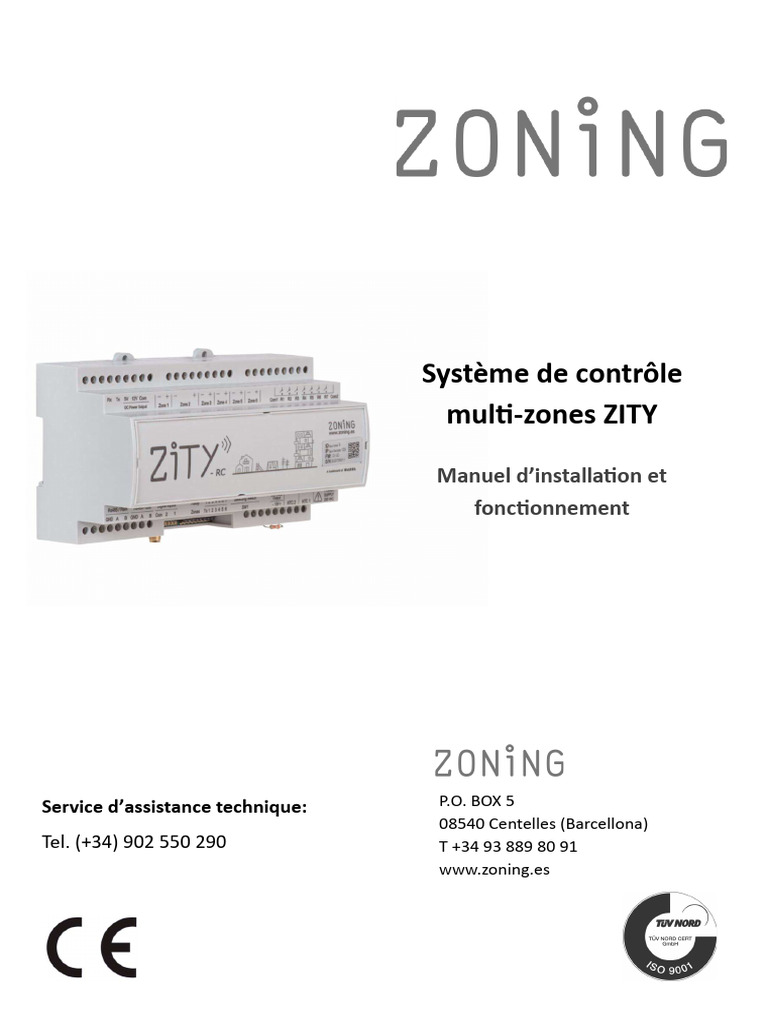 Installation Système ZITY Multi-Zones | PDF | Chaudière