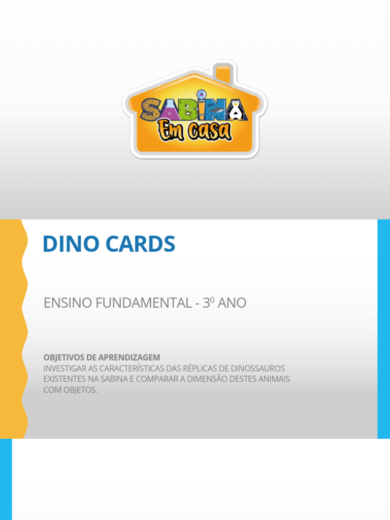 Dino Cards Final Pdf Dinossauros