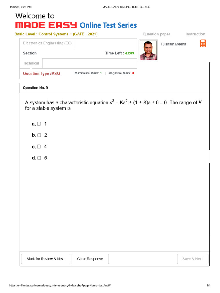 Made Easy Online Test Series