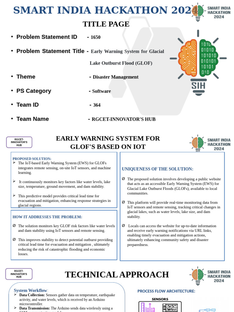Sih PPT 3 PDF Internet Of Things Emergency Management