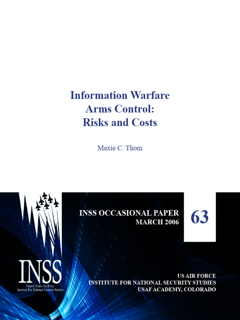 Ocp 63 | PDF | Arms Control | Defense Policy