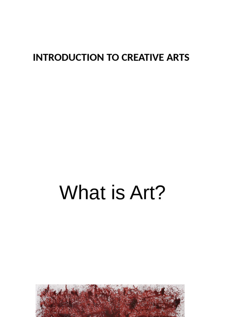 Arts Introduction | PDF | The Arts | Dances
