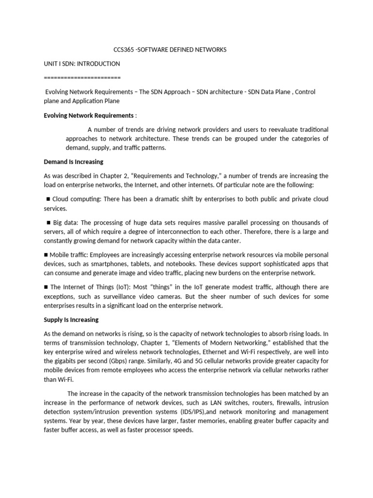 CCS365 Software Defined Networks Overview | PDF | Computer Network ...