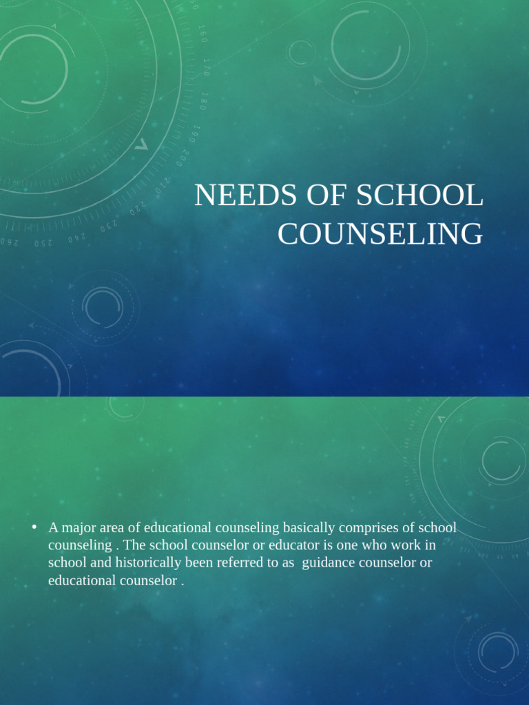 School Counselling Pdf School Counselor Mental Disorder