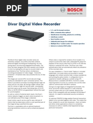 Data Sheet Enus 2138942603 Videocassette Recorder Digital