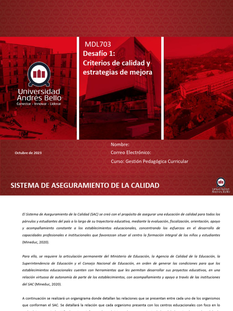 Sistema de Aseguramiento de Calidad Educativa | PDF | Educación de la ...