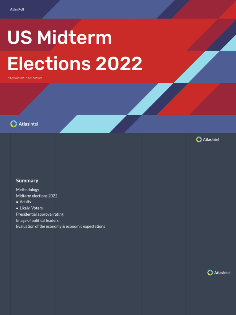 Atlas Poll: US Midterm Elections 2022 | PDF | Opinion Poll | Sampling ...