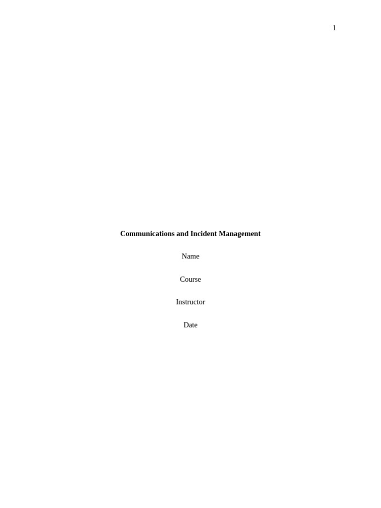 Cybersecurity Incident Management Guide | PDF | Crisis Management ...