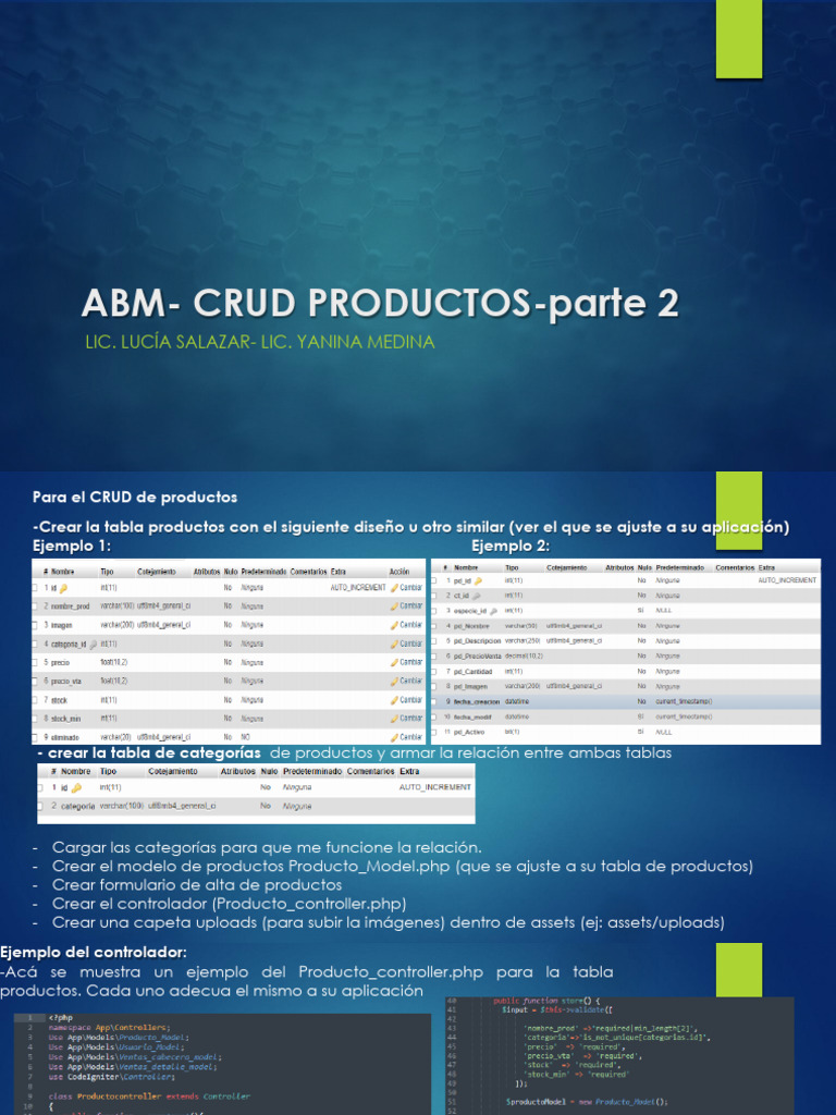 Clase 7 ABM CRUD Productos 2 | PDF | Negocios