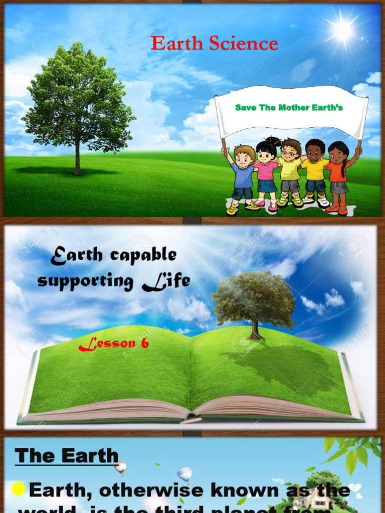 Earth Capable Supporting Life Lesson 6 | PDF | Earth | Planetary Core