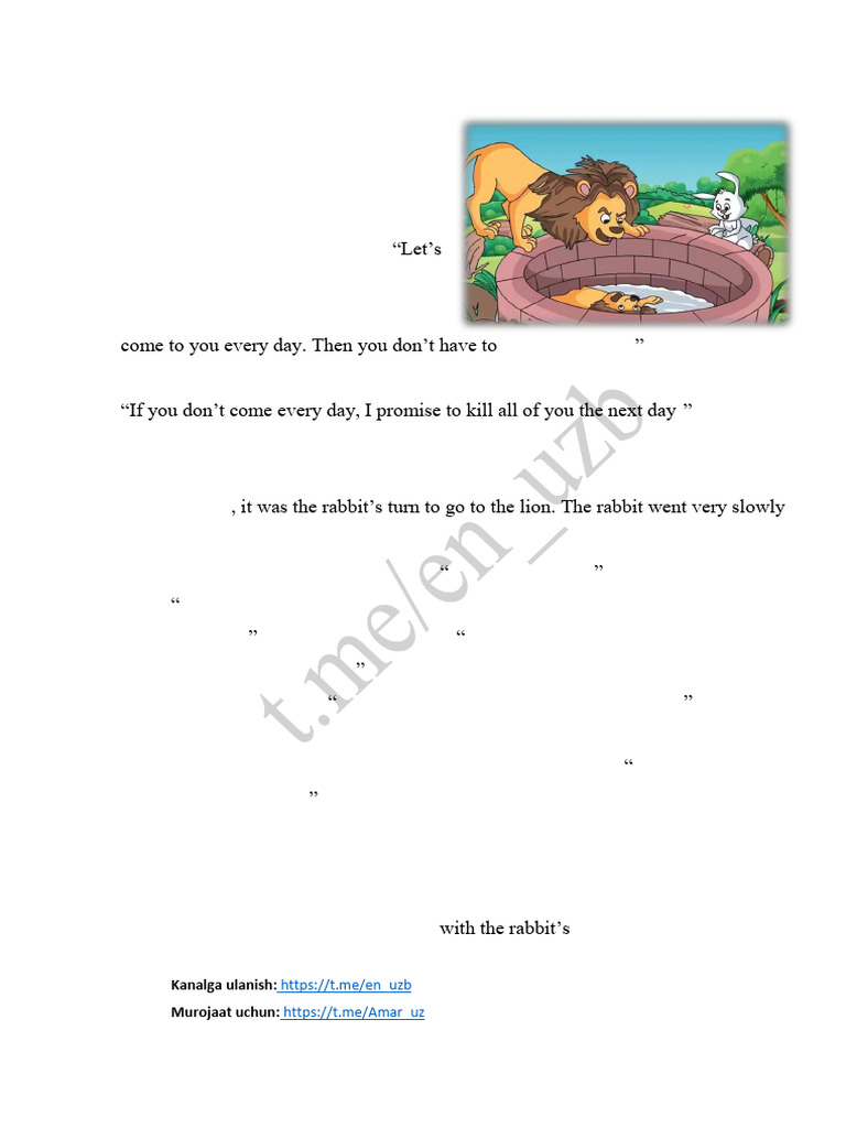 The Lion and The Rabbit | PDF