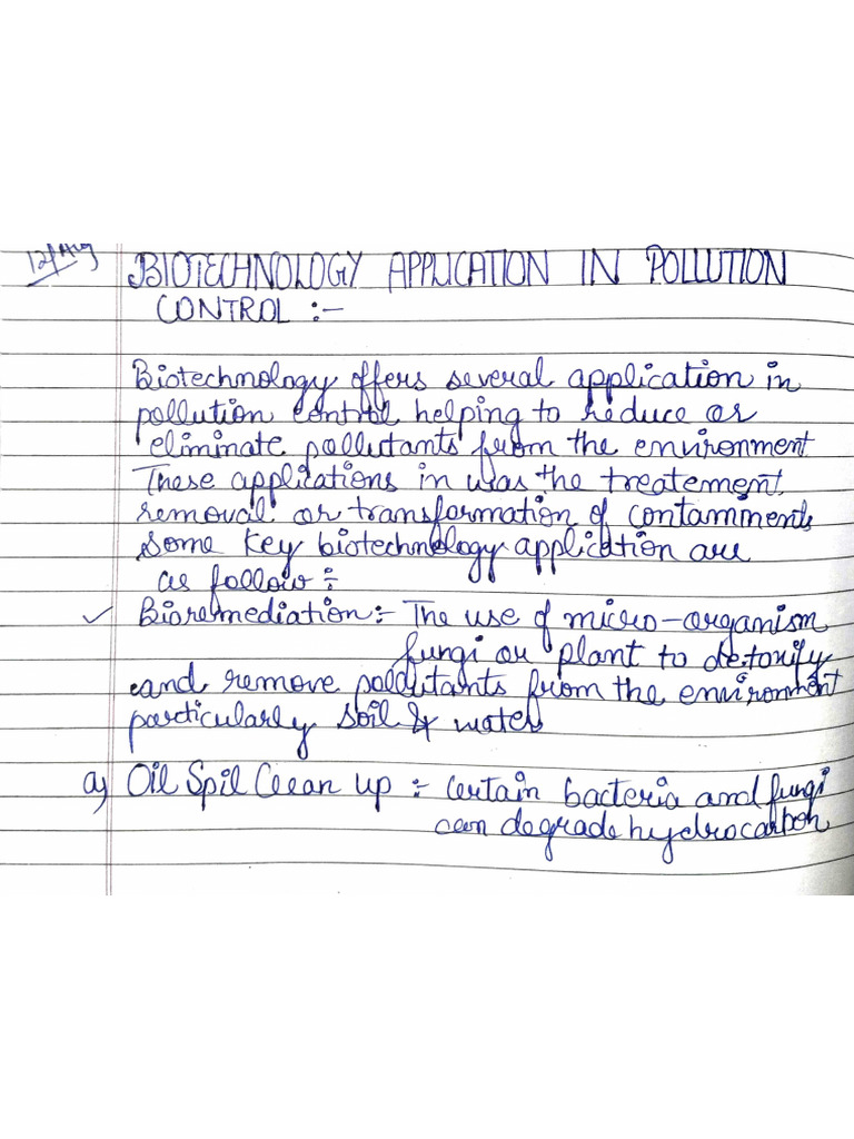 Biotechnology (Notes) | PDF