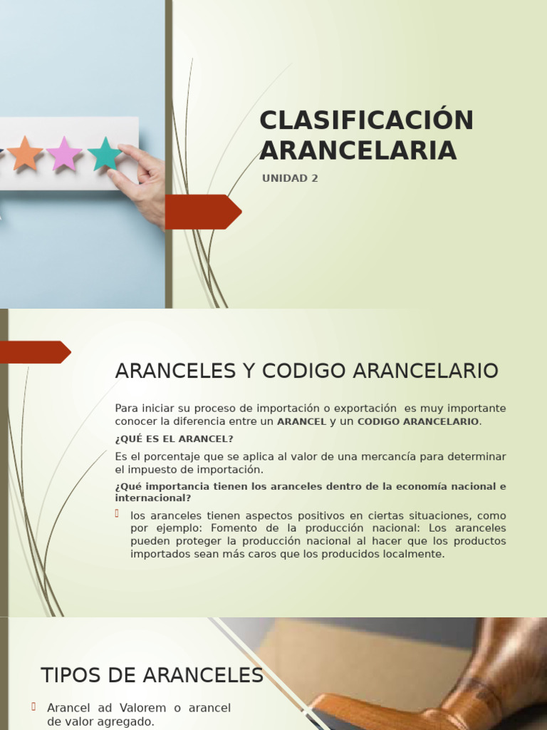 Aranceles y Clasificación Aduanera | PDF | Arancel | aduana