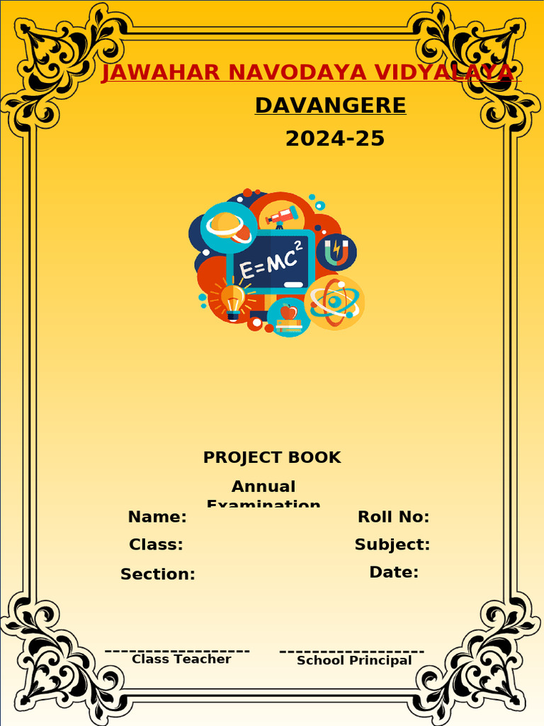 Science Project Cover Page | PDF | Art