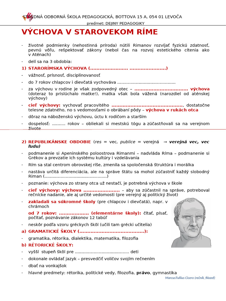 Staroveký Rím Stud. | PDF