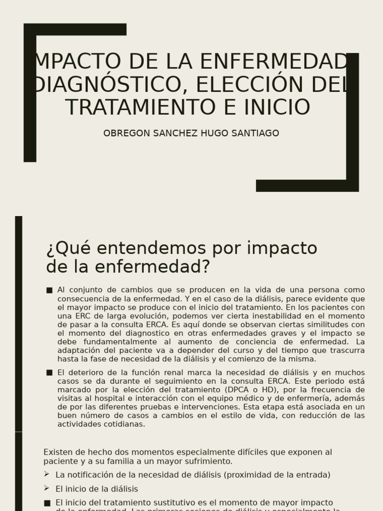Impacto de La Enfermedad | PDF