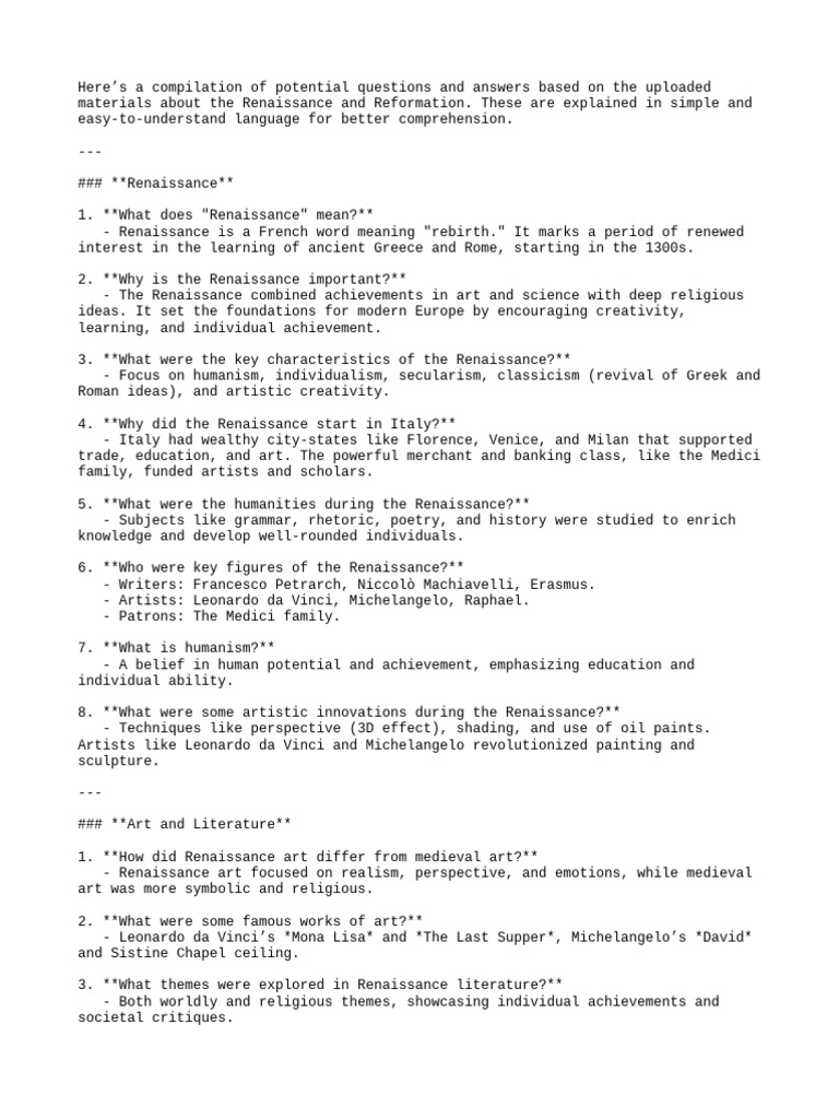 Renaissance Pdf Renaissance Renaissance Art