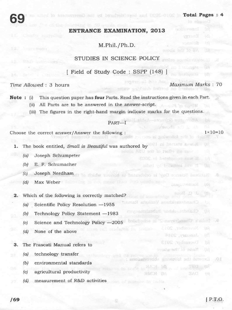 STUDIES IN SCIENCE Field of Study Code T | PDF | Science | Innovation