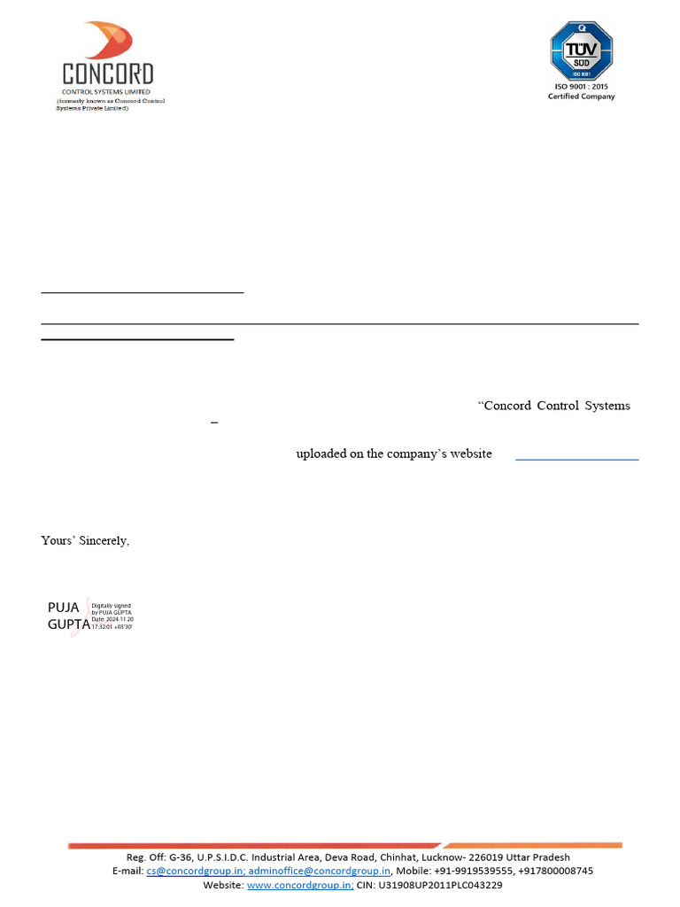 Concord Control Systems H1FY25 Overview | PDF | Rail Transport ...