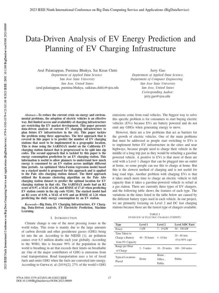 Optimizing EV Charging Infrastructure | PDF | Electric Vehicle ...