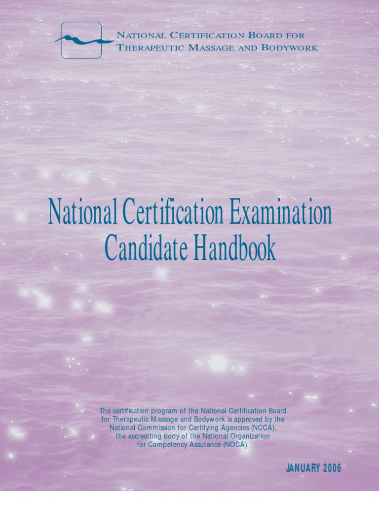 Massage Board Handbook | PDF | Professional Certification | Identity ...
