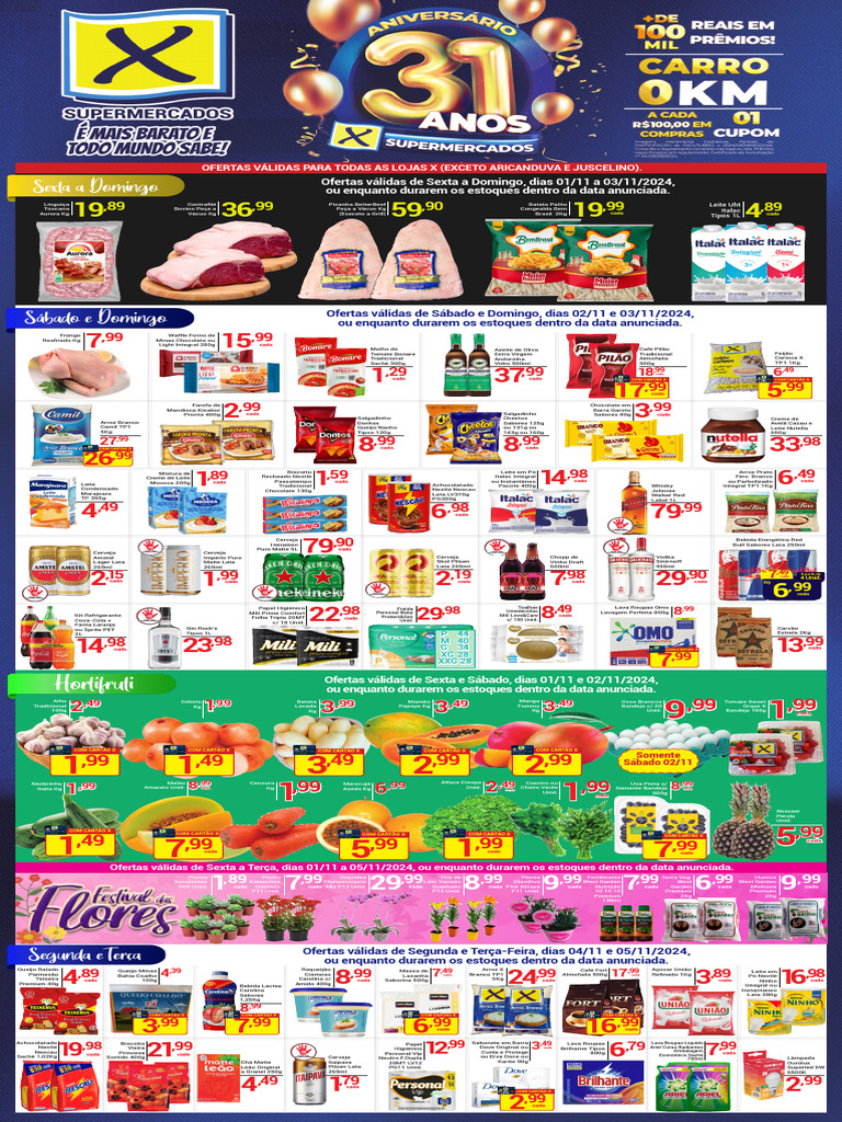 Tabloide Final de Semana Rede X Supermercados-2 | PDF | Alimentos