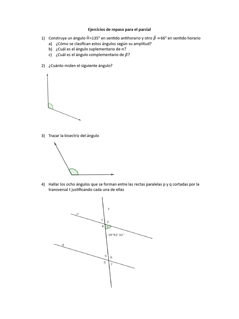 Ejercicios de Repaso para El Parcial | PDF
