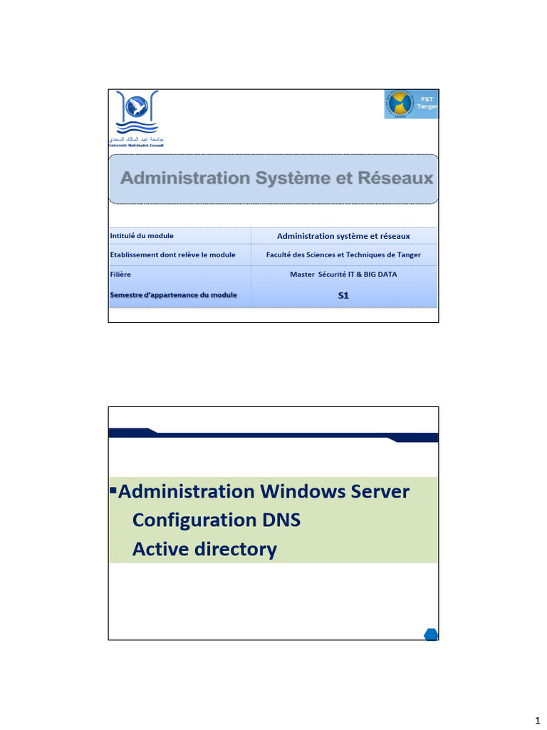 Administration Active Directory et DNS | PDF | Active Directory ...