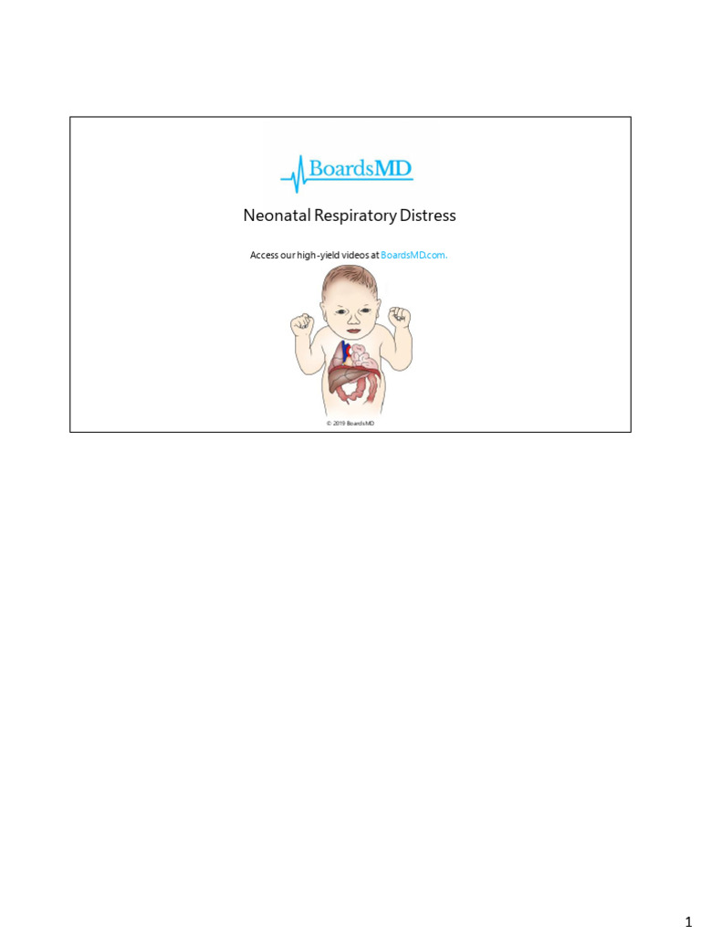 Neonatal Respiratory Distress Overview | PDF | Respiratory Diseases ...