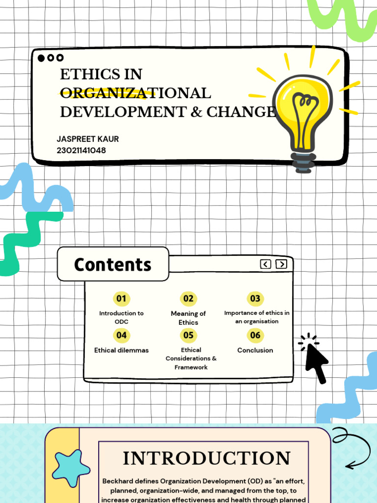 Ethics in Organizational Development | PDF | Organization Development ...
