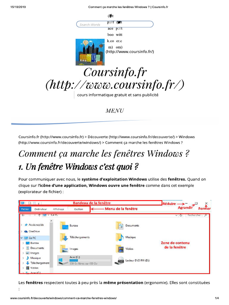 Comment Ça Marche Les Fenêtres Windows | PDF