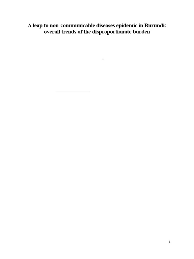 2022 09 18 22280066v2 Full | PDF | Non Communicable Disease | Public Health