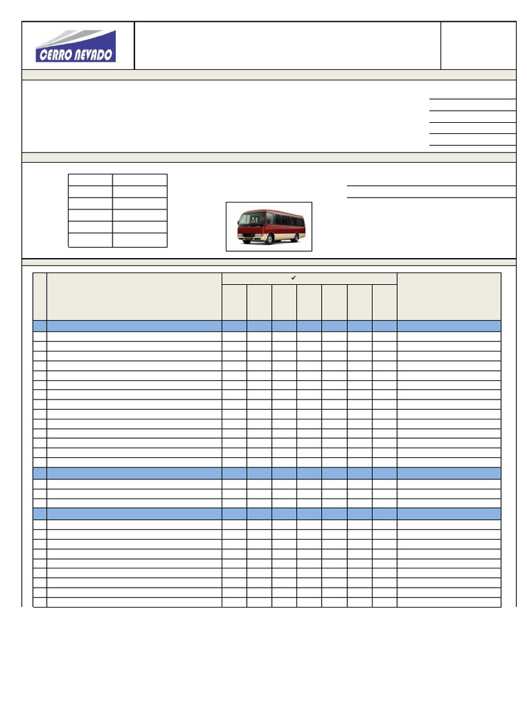 Inspección de Minibuses Usados | PDF | Vehículo de motor | Estilos de ...