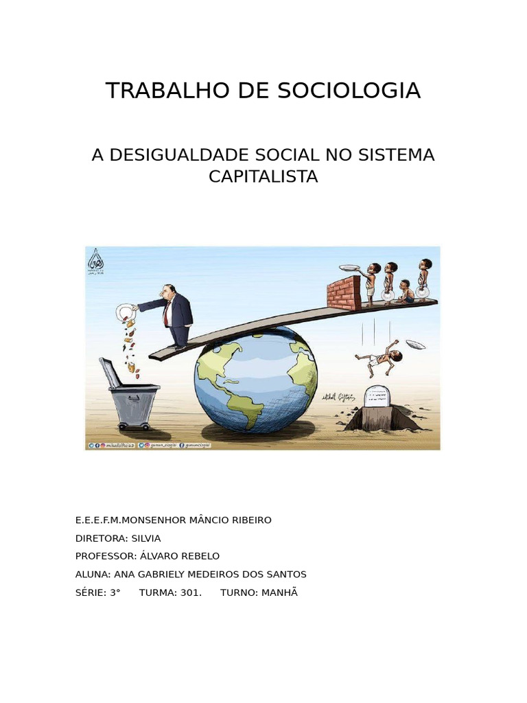 Desigualdade Social no Capitalismo | PDF | Desigualdade econômica ...