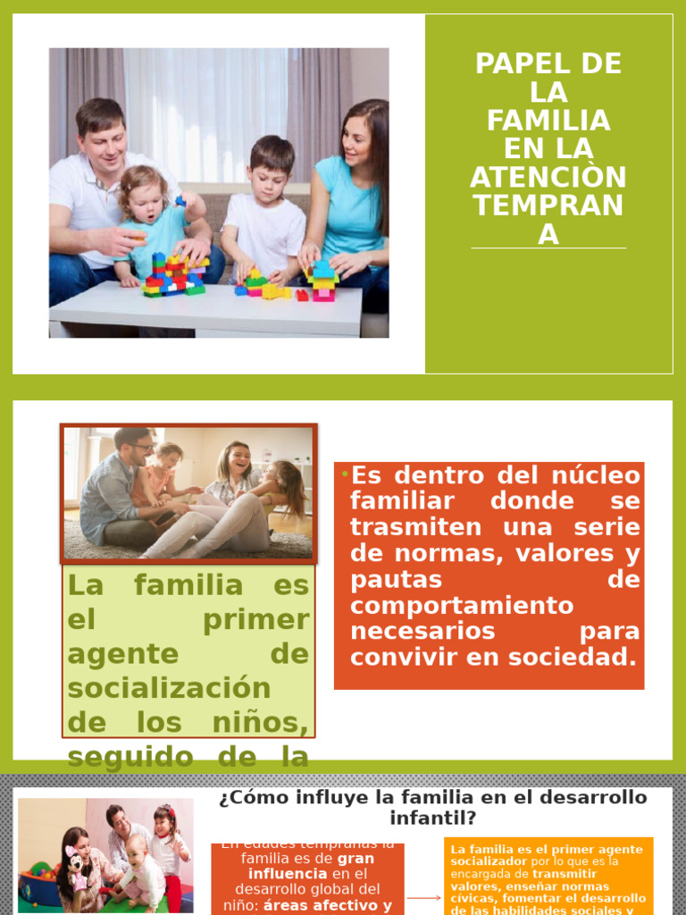 Papel de La Familia en La Atenciòn Temprana | PDF | Familia | Socialización